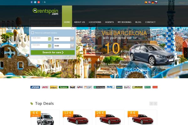 rentspain.com site used Tour Package V1.02