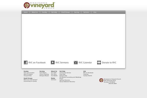 Vineyard theme site design template sample