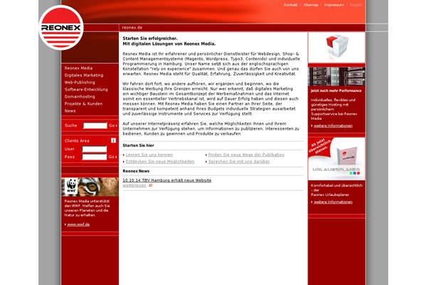 WordPress website example screenshot