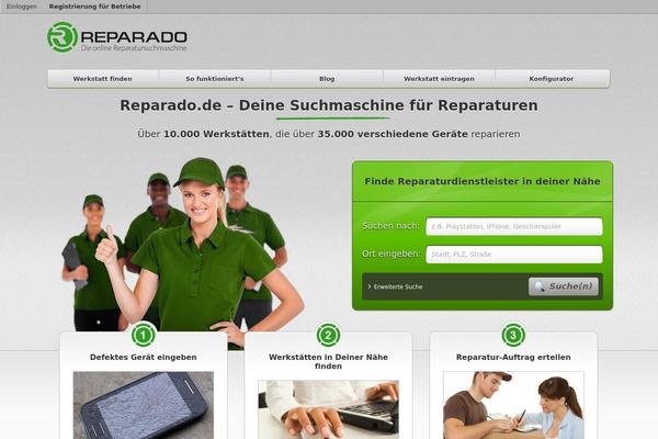 Vantage theme site design template sample