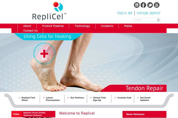 replicel.com site used Replicel