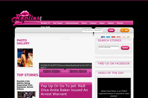Celebritypress5 theme site design template sample
