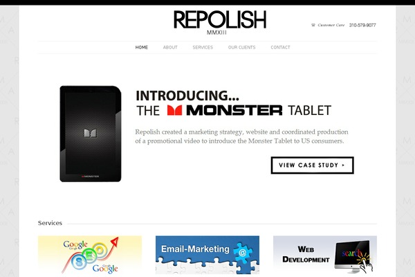 repolish.com site used The Agency