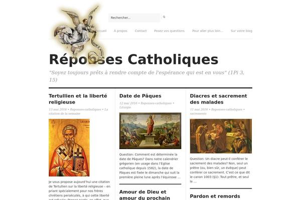 reponses-catholiques.fr site used Reponses