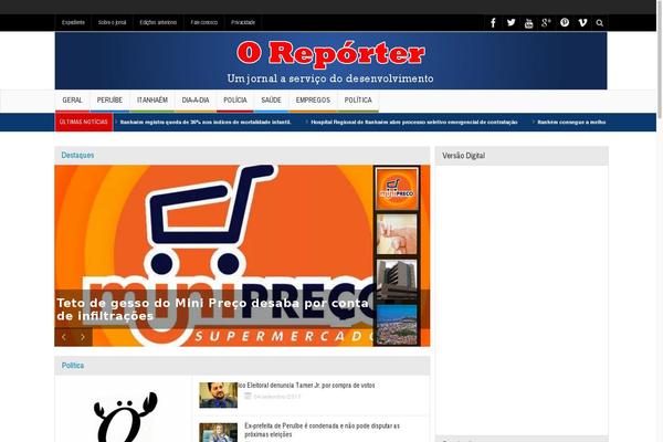 reporterregional.com.br site used Multinews