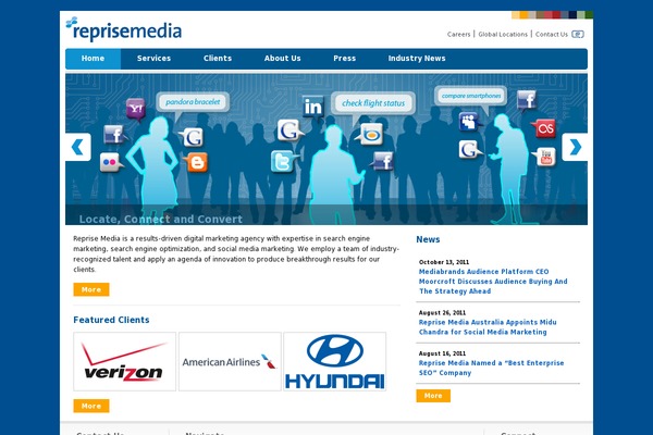 reprise WordPress theme, websites list used reprise theme reprise theme websites examples