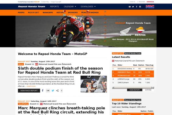 repsolhondateam.com site used Teamhrc