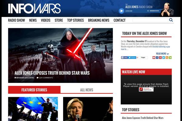 republicforarizona.org site used Infowars-sitegoals