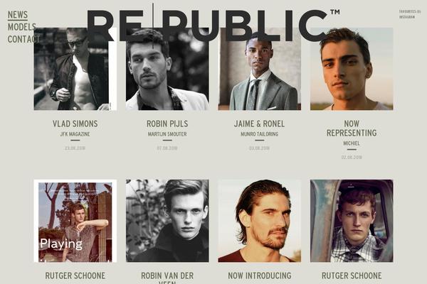 Republic theme site design template sample