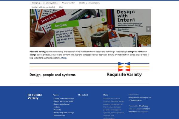 Platform theme site design template sample