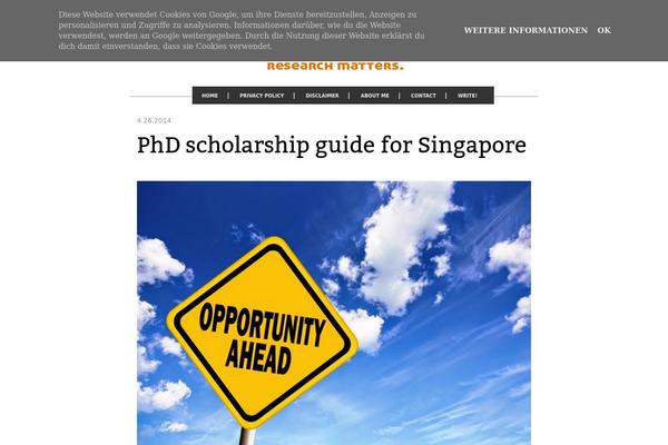 researchism.com site used Mattwebb