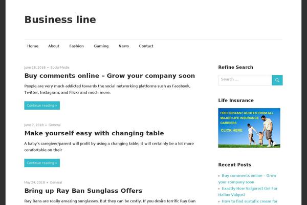 WordPress website example screenshot