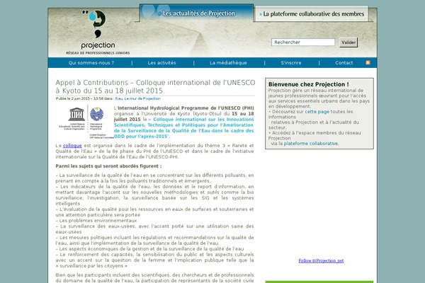 reseauprojection.org site used Decker