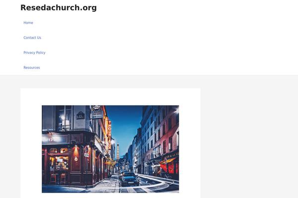 WordPress website example screenshot