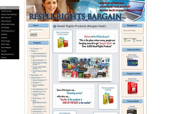 resellrightsbargain.net site used Wah_theme_4