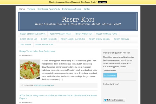 resepkoki.co site used Rise