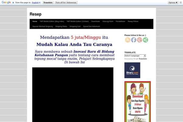 WordPress website example screenshot
