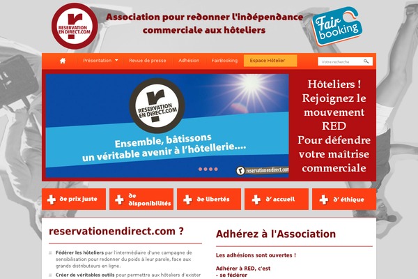 reservationendirect.com site used Red