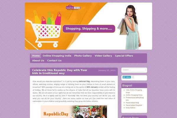 WordPress website example screenshot