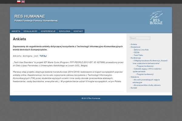 reshumanae.org.pl site used F2