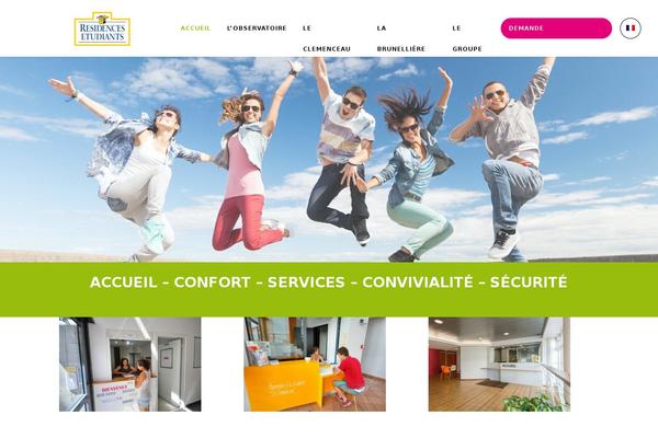 residences-etudiants.com site used Residencesetudiants