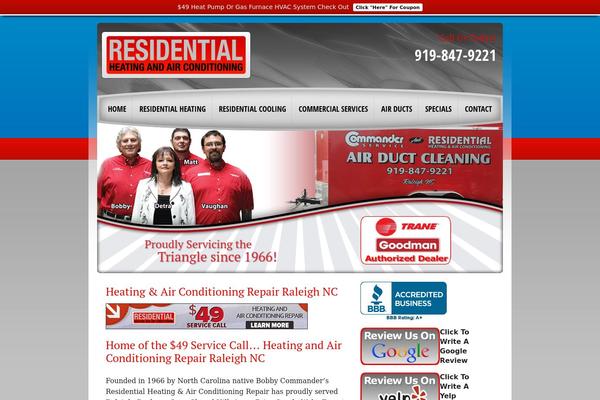 residentialheatingandair.com site used Wp_green_country