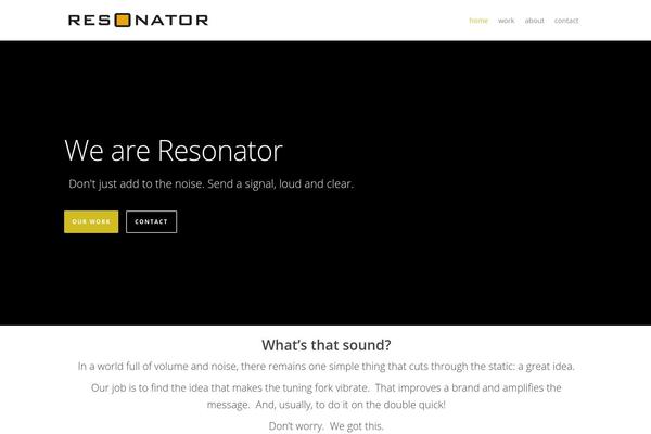 resonator.ca site used Resonator