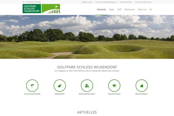 Enfold theme site design template sample