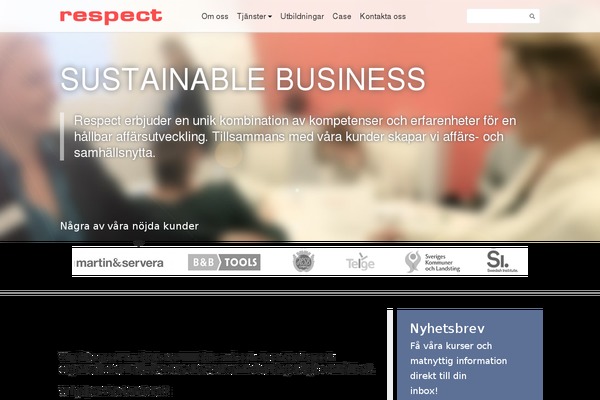 respect.se site used Respect