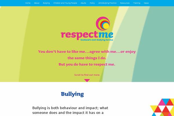 respectme.org.uk site used Respectme