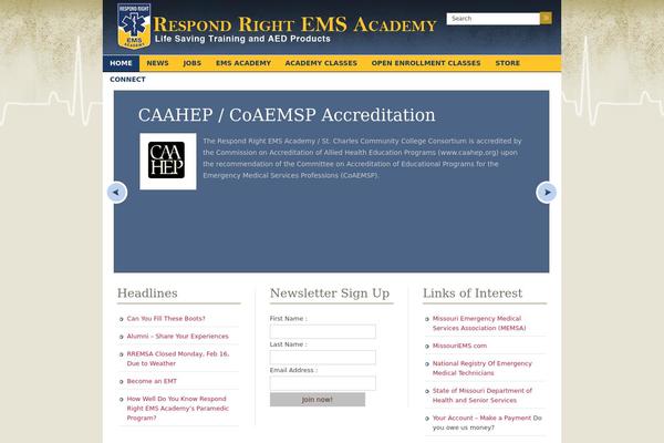 respondright.com site used Academy