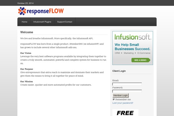 responseflow.com site used Im360