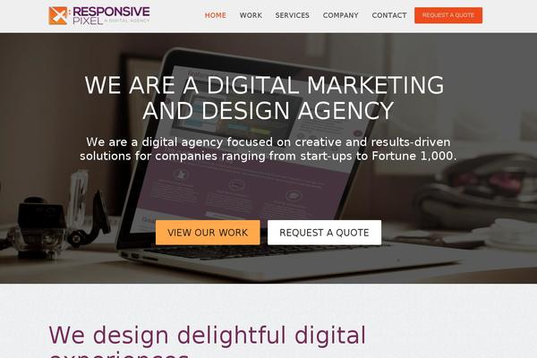 Responsive theme site design template sample