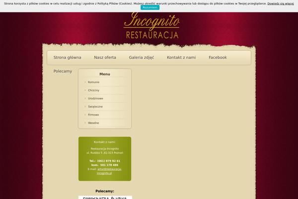 restauracja-incognito.pl site used Incognito