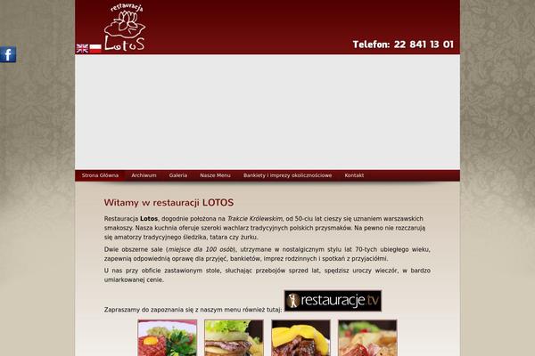 restauracjalotos.pl site used Lotos