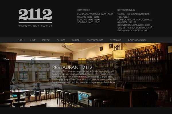 restaurang2112.se site used Webbster