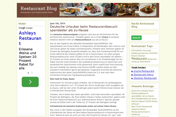 restaurant-de.com site used Kotak
