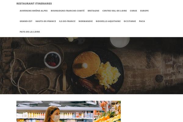 Restaurant Recipe theme site design template sample