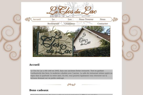 restaurant-leclosdulac.com site used Clos