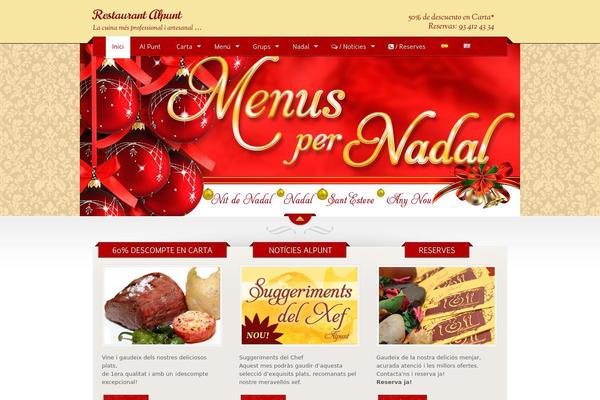 The Restaurant theme site design template sample