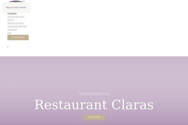 restaurantclara.dk site used Yootheme-child
