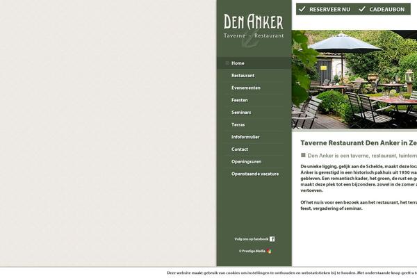 restaurantdenanker.be site used Denanker
