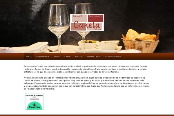 restaurantecanela.es site used Retaurantes