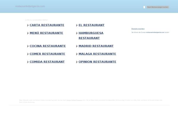 restaurantedanigarcia.com site used ROSA Child