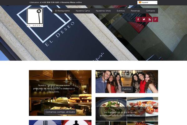 Restaurante theme site design template sample