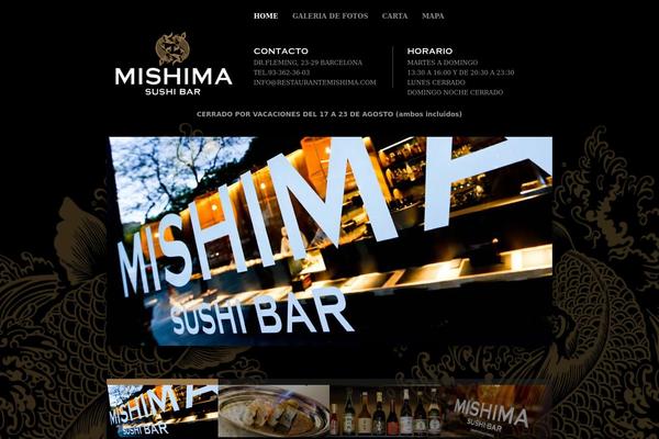 restaurantemishima.com site used Coffeeshop-v1.0.1