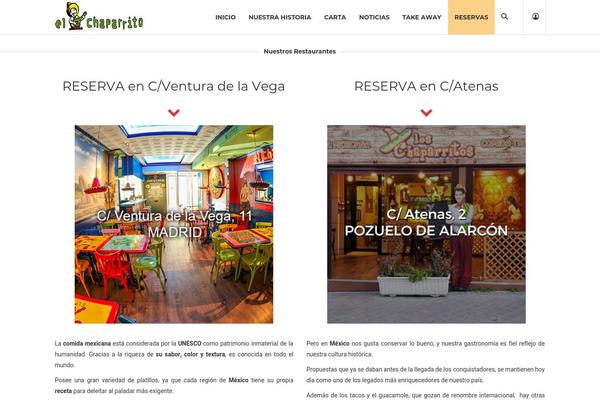 Site using WP Restaurant Manager plugin
