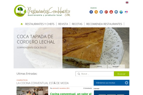 restaurantesconhuerto.com site used Restaurantesconhuerto