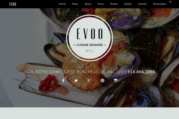 restaurantevoo.com site used Evoo