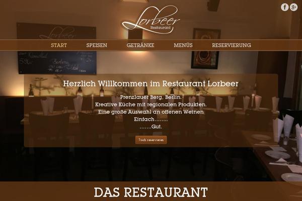 restaurantlorbeer.de site used Tastyc